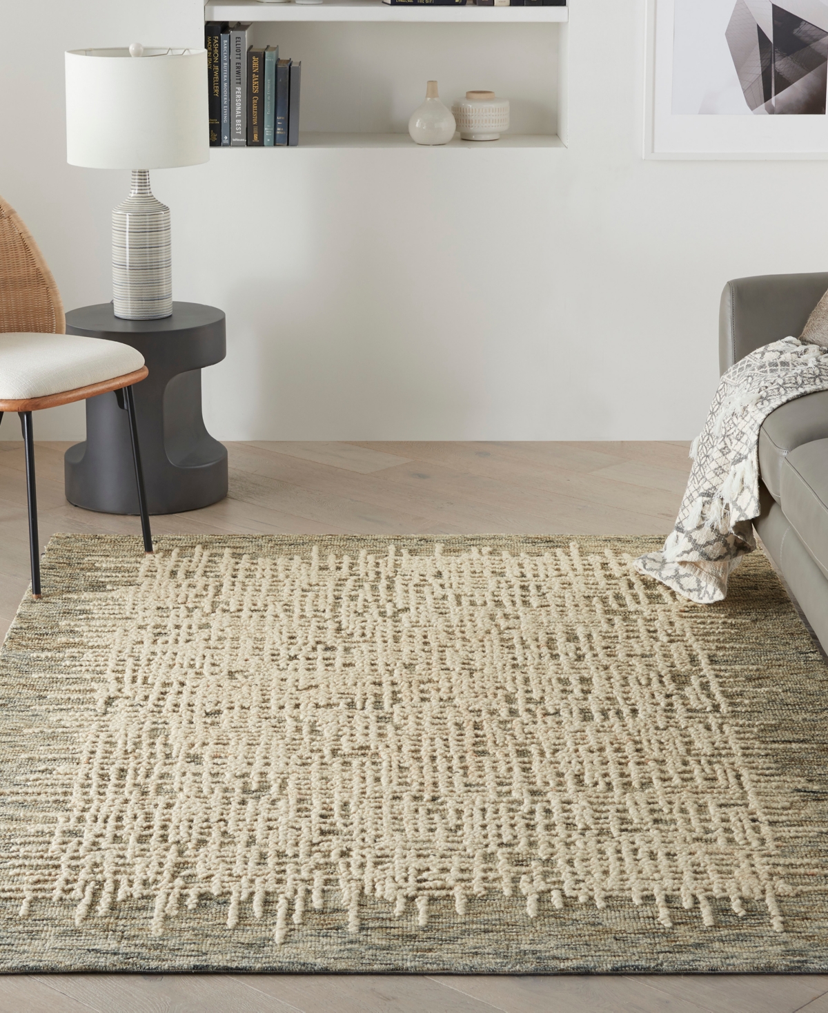 Nourison Home Colorado Clr03 3'9"x5'9" Area Rug In Ivory