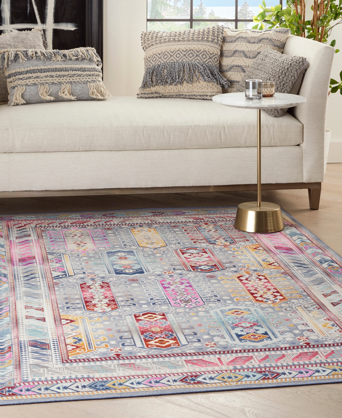 Nourison Home Vintage Kashan VKA06 4'x6' Area Rug -Multi