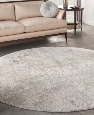 Rustic Textures RUS07 5'3"x5'3" Round Area Rug