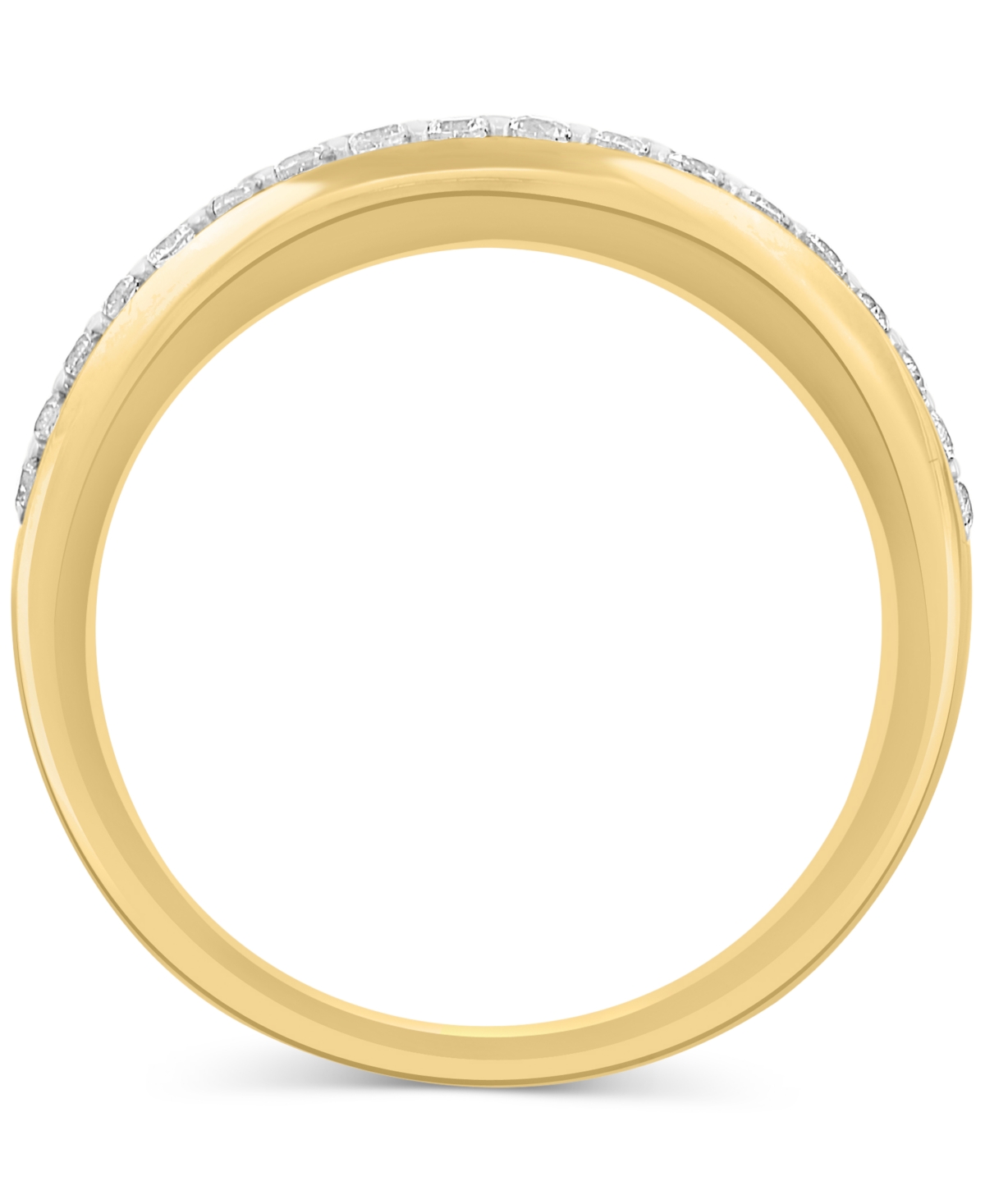 Effy Men's Zircon Pave Band (1-3/4 ct. t.w.) in Gold-Plated Sterling Silver