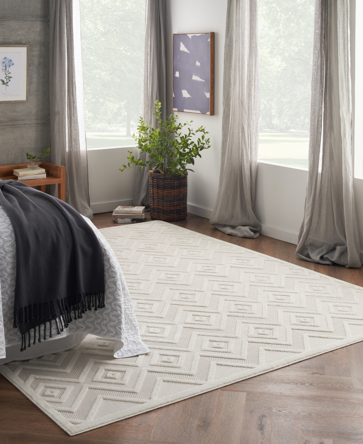 Nourison Home Versatile Nrv01 8'x10' Area Rug In Ivory