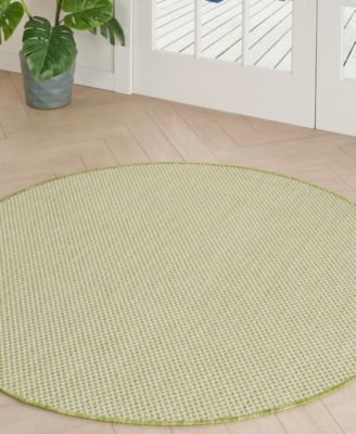 Courtyard COU01 5'x5' Round Area Rug