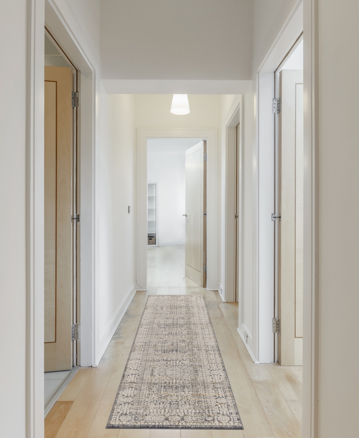 Nourison Home Lynx Lnx05 2'3"x12' Runner Area Rug In Ivory,gray