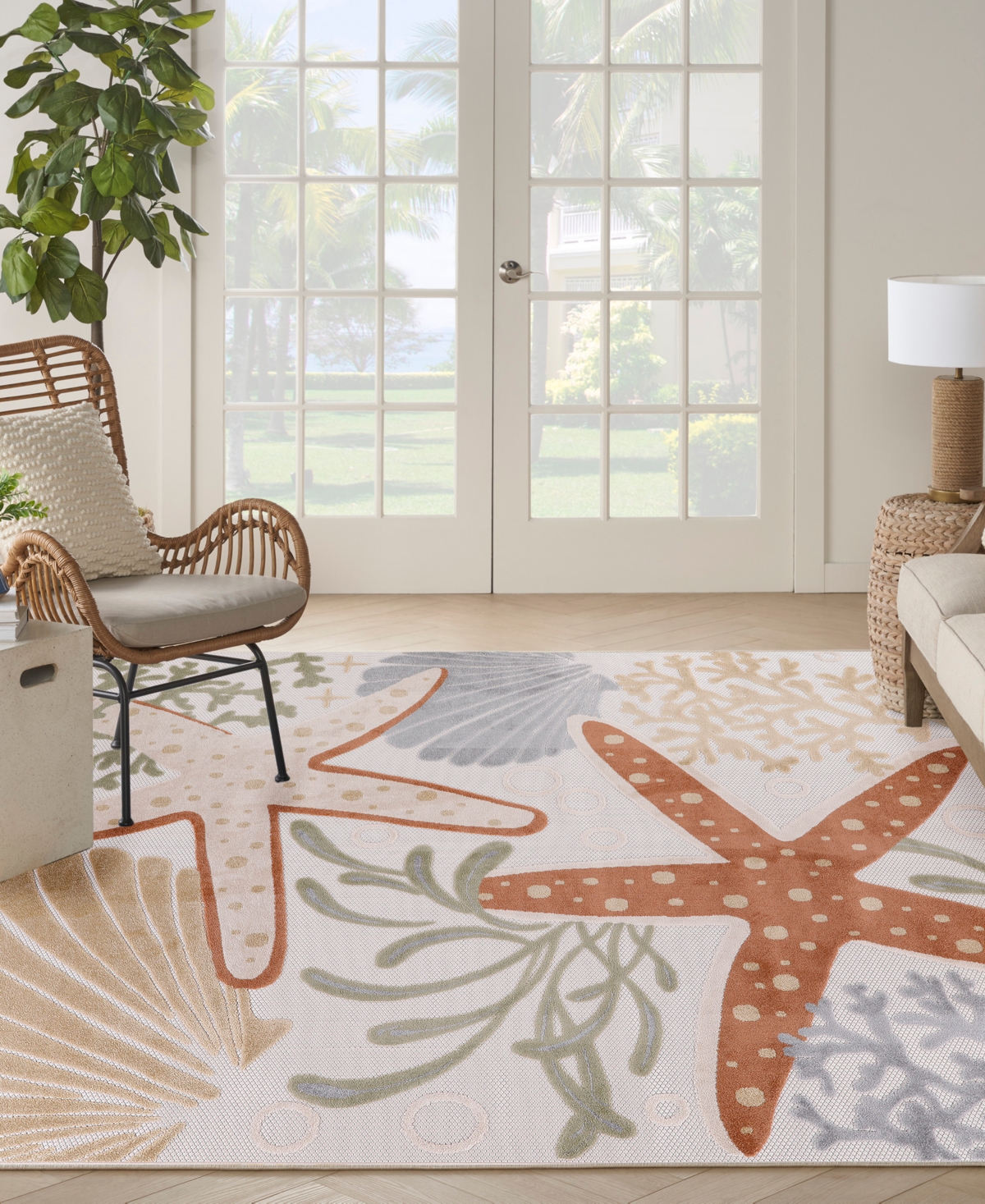 Nourison Home Aloha ALH24 7'10"x10'6" Area Rug