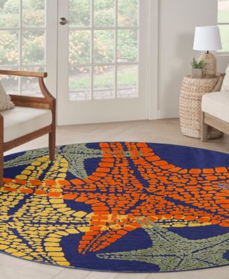 Aloha ALH28 7'10"x7'10" Round Area Rug