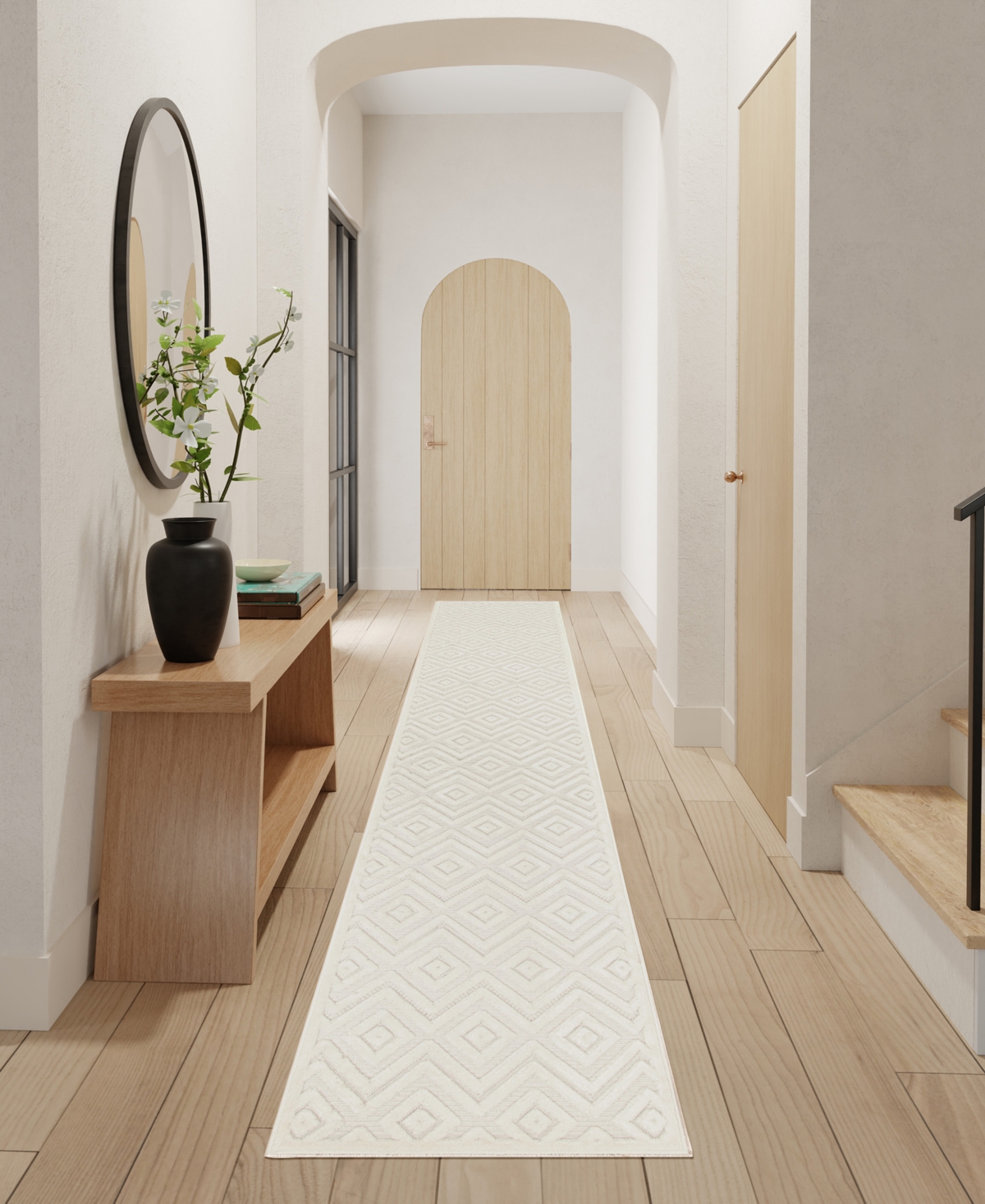 Nourison Home Versatile Nrv01 2'2"x10' Runner Area Rug In Ivory,white