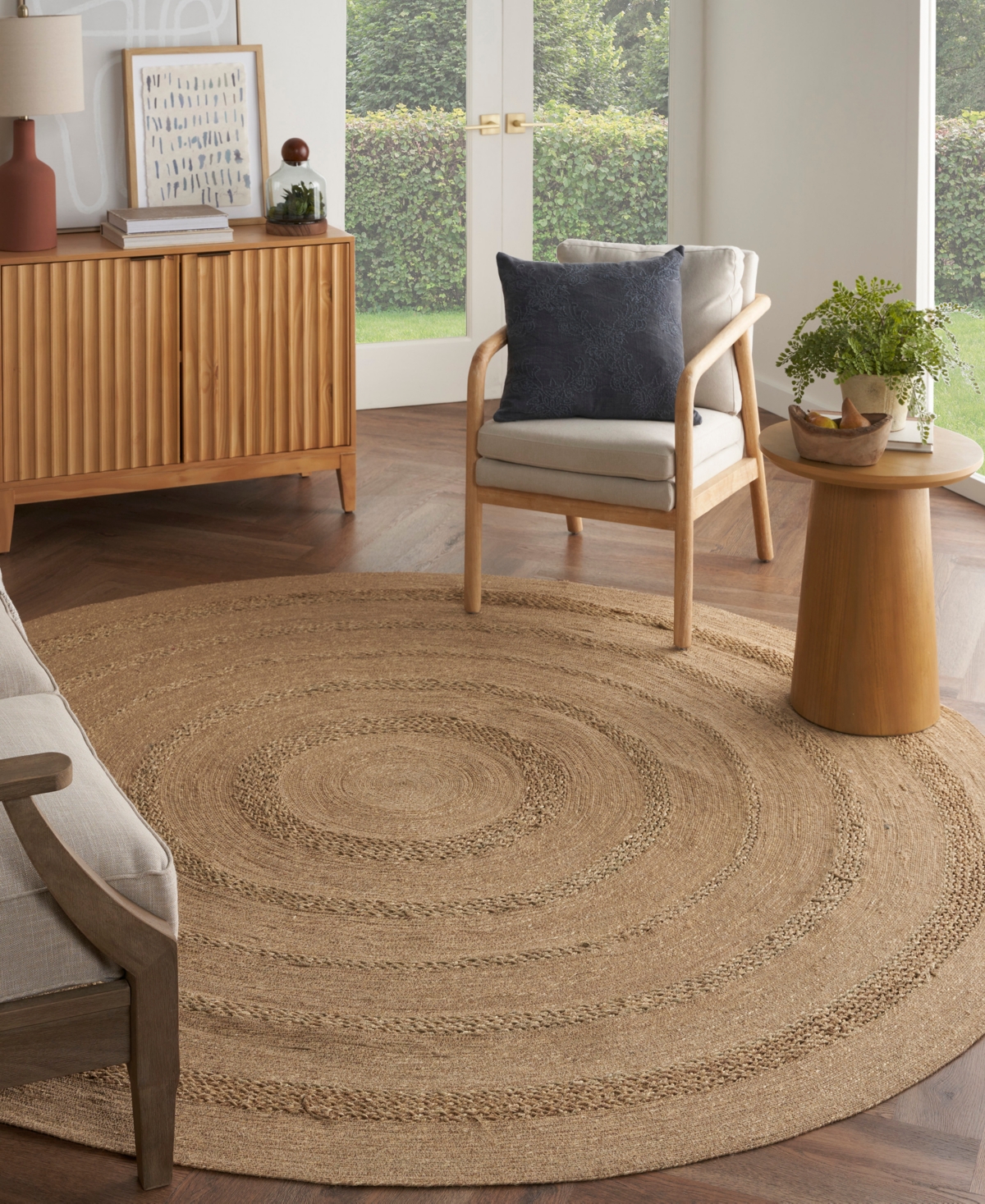 Nourison Home Natural Seagrass NSG01 6'x6' Area Rug