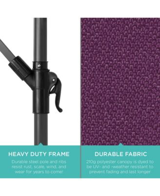 10ft Offset Hanging Outdoor Market Patio Umbrella w/ Easy Tilt Adjustment