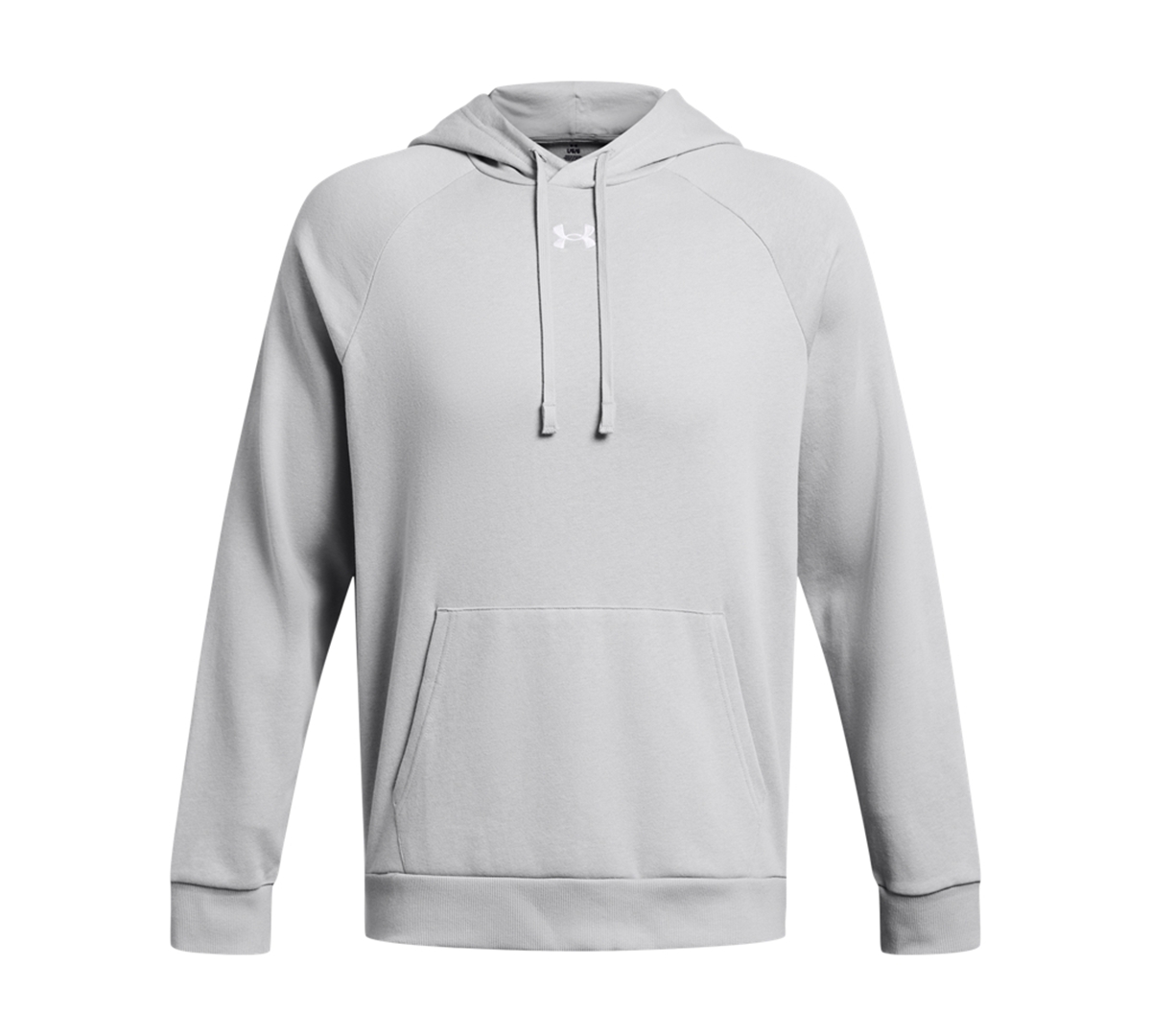 Under Armour Men's Rival Logo Embroidered Fleece Hoodie In Mod Gry,wht
