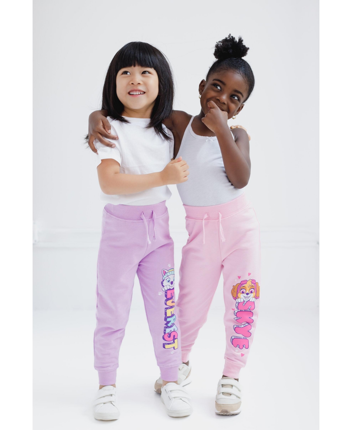 Paw Patrol Girls Fleece 3 Pack Pants to (2T - 7-8) -/ purple / oatmeal