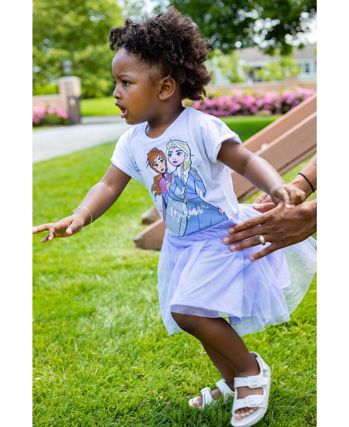 Платье Frozen Disney Princess Lion King Mermaid Moana Tulle Dress to (2T - 10-12 для девочек, цвет: Anna / Elsa — фото 7