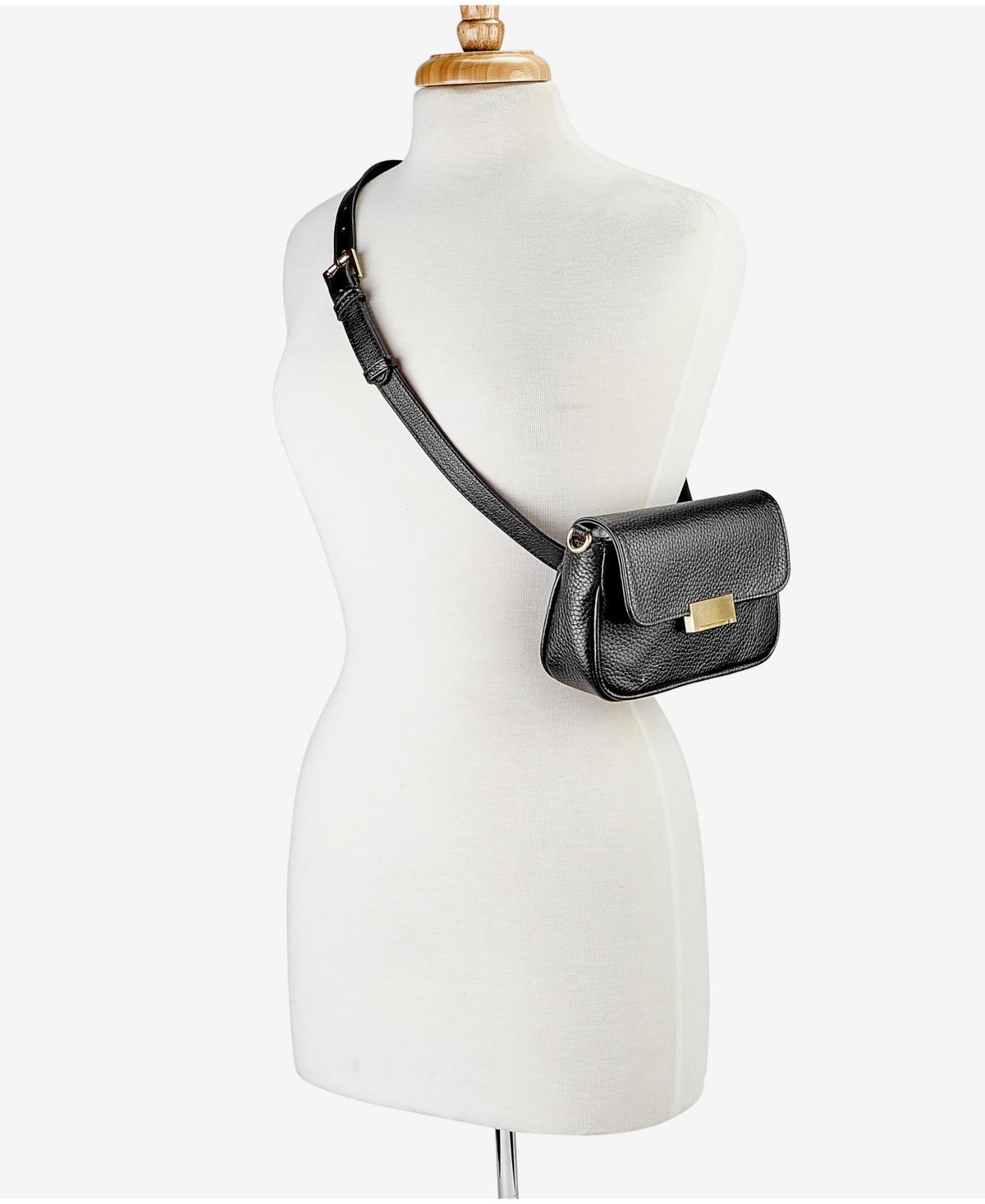 Gigi New York Women's Carrie Crossbody Belt Bag In Black