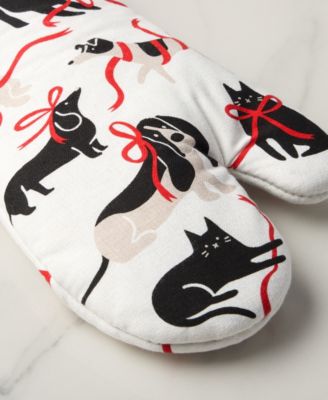 Holiday Pets Kitchen Towel, Oven Mitt & Potholder, Set of 4