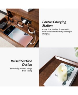 Mid-century Lisa 3-Drawer Nightstand with Solid Wood Legs