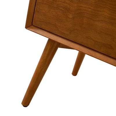 Mid-century ModernIsabel 2-Drawer End Table with Built-in Outlets