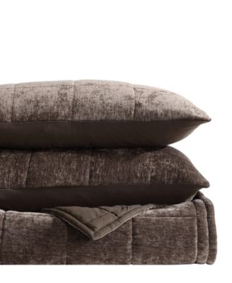 Chenille Box Solid 3-Pc. Quilt Set, Queen