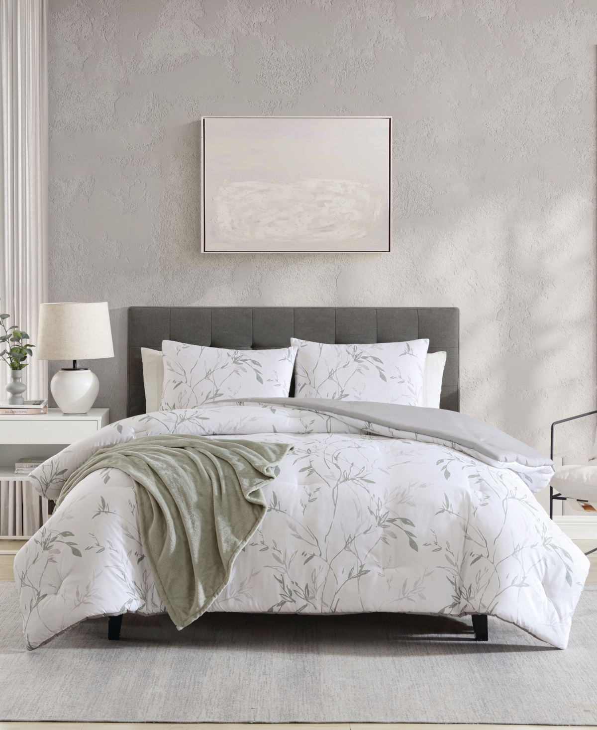Kenneth Cole New York Ink Wash Vine 4-Pc. Comforter Set, King