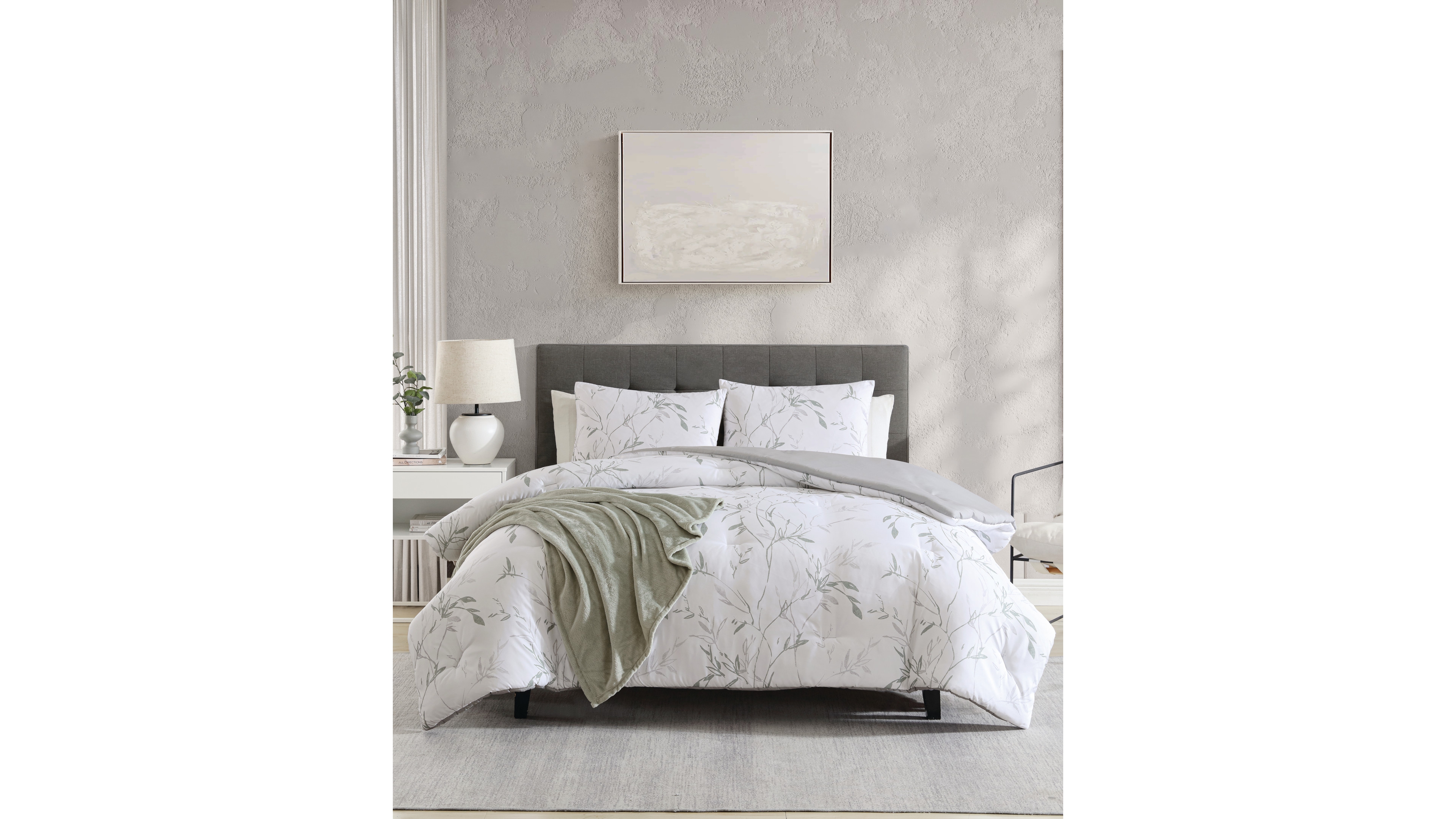 Kenneth Cole New York Ink Wash Vine 4-Pc. Comforter Set, King