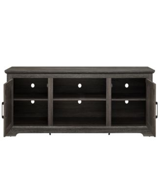 Farmhouse Rattan TV Console with Storage and Doors (65")
