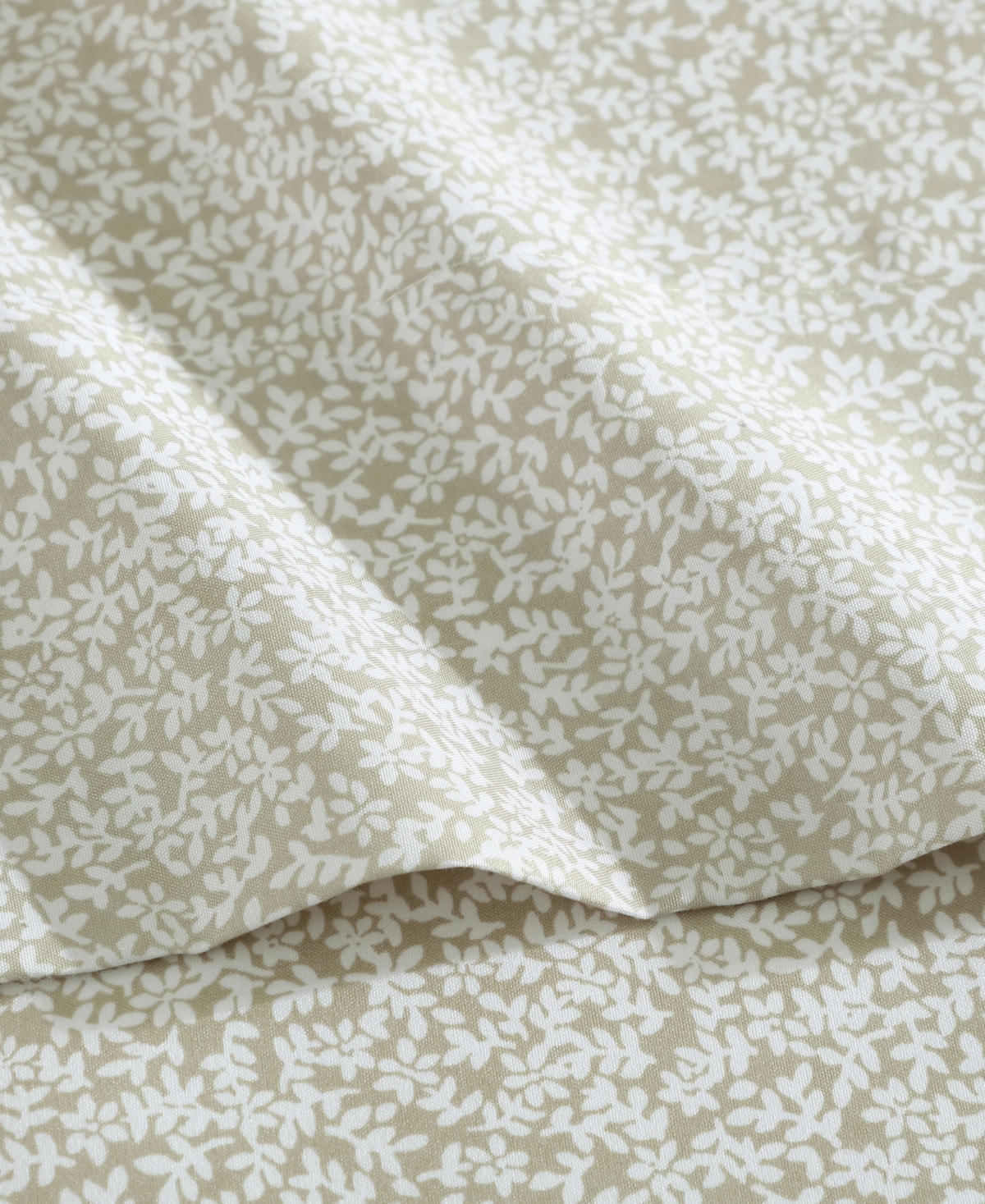 Kenneth Cole New York Microfiber 4 Piece Sheet Set, Twin In Beige Flowers
