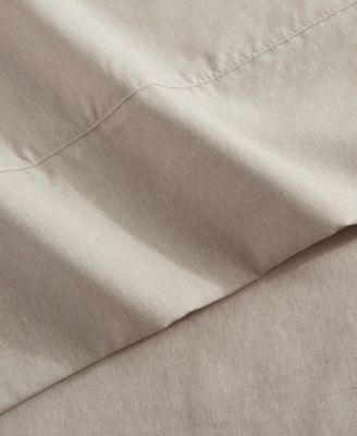 Solid Cationic Brushed Microfiber 4 Piece Sheet Set, Queen