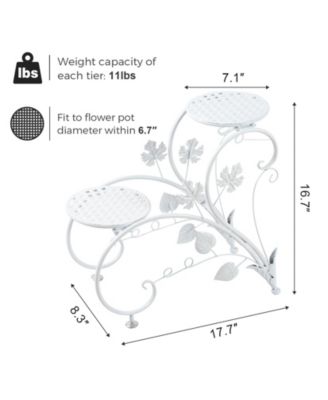 Classic Art Metal Plant Stand Flower Pots Holder Rack Plant Garden Balcony Patio