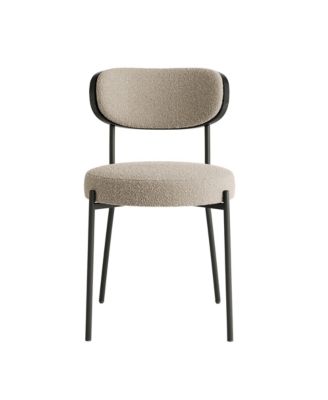 Streamdale Ash Veneer Boucle Kitchen Dining Chair (Set of 2)
