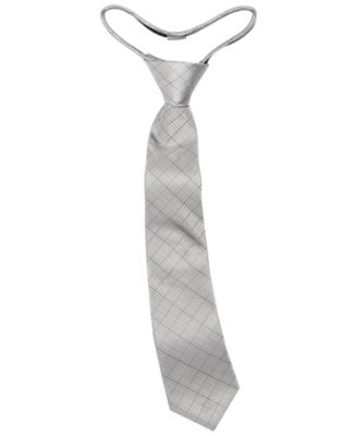 Calvin Klein Big Boys Etched Grid Zipper Necktie & Reviews - All Kids ...