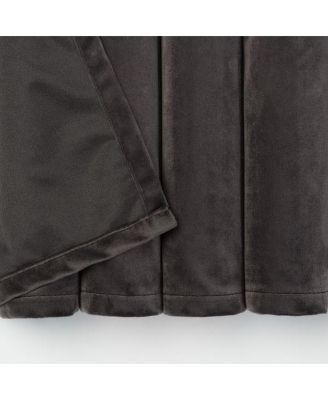 Premium 2-Panel Blackout Velvet Curtains - Classy & Solid Drapes for Living Room or Bedroom - 52" x 63" - Golden