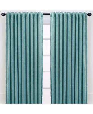 Premium 2-Panel Blackout Velvet Curtains - Classy & Solid Drapes for Living Room or Bedroom - 52" x 108" - Indigo