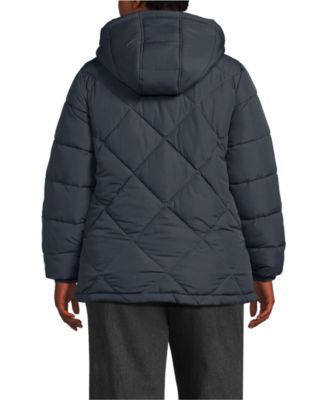Plus Size FeatherFree Insulated Diamond Quilted Jacket