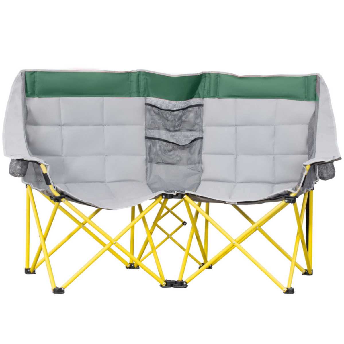 Streamdale Furniture Loveseat Style Camping Chair, Oversized Folding Lawn Chair with Carry Bag & Cup Holders, for Outdoor, Beach, Picnic, Hiking, Trav