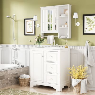 Streamdale 30" Modern Bathroom Vanity with Sink and Mirror