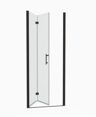 1 3/8" adjustment, universal pivot shower door, with 1/4" tempered glass