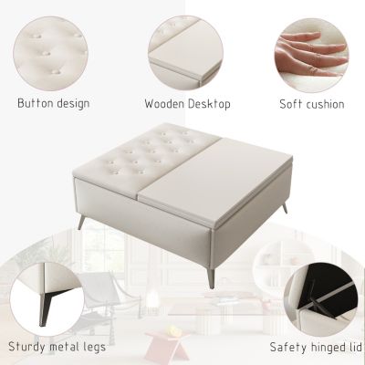 Streamdale Oversized Upholstered Storage Bench with Lift-Top