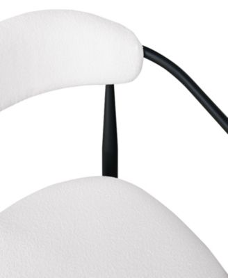 Modern Boucle Bar Stools, Set of 2