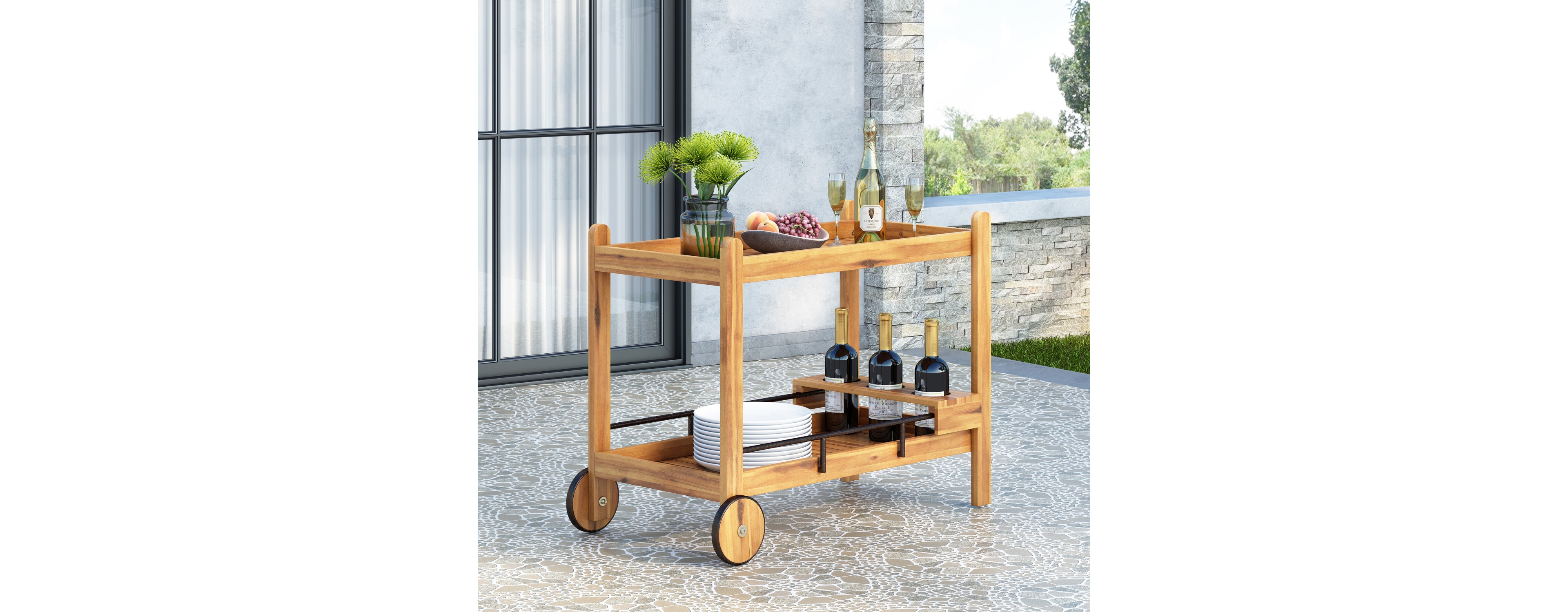 Streamdale Furniture Louisiana Bar Cart