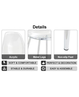 Table and chair set.Modern rectangular glass dining table with tempered glass countertop and silver metal legs, paired with multiple transparent high-quality PET dining chairs with silver legs.