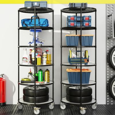 Adjustable Round Shelving Unit Versatile Storage