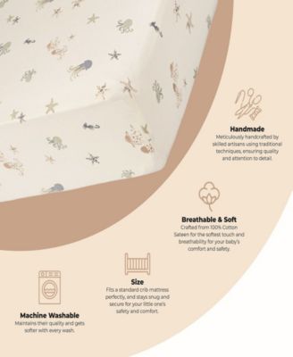 Infants Cove Sea Life Fitted Crib Sheet