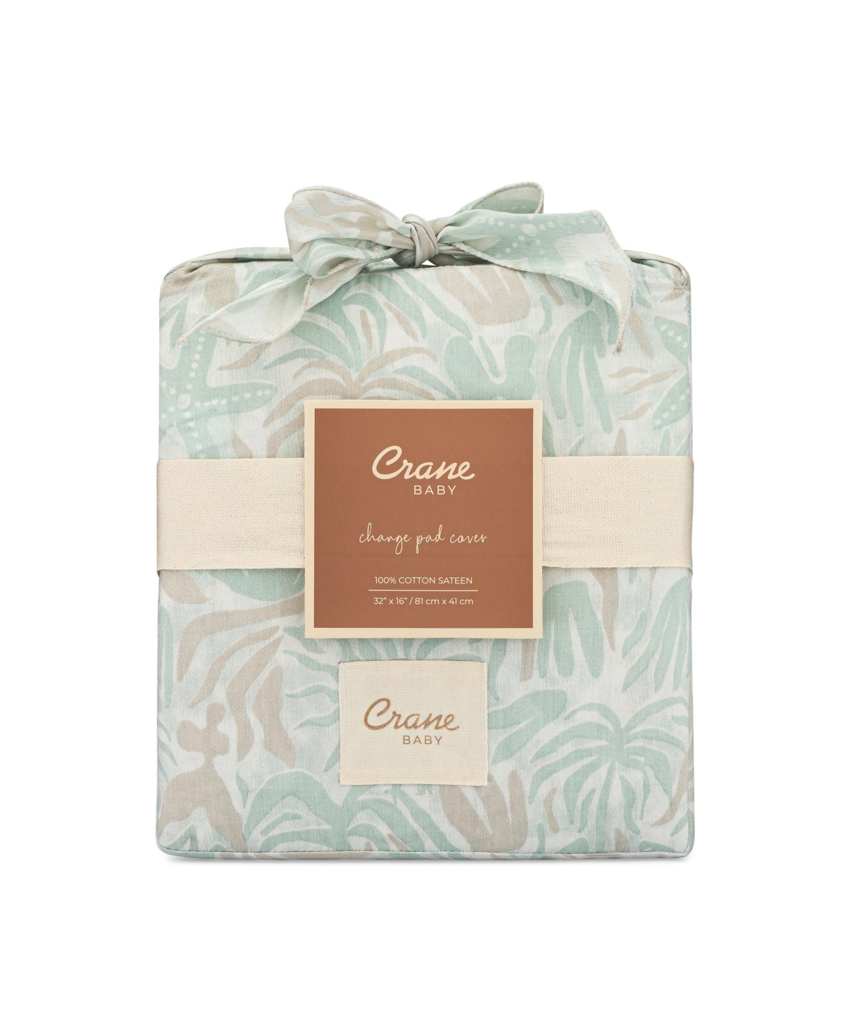 Crane Baby Infants Cove Quilted Beach Life Change Pad Cover In Blue