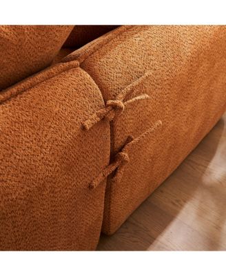 Sofa Deep Seat Sofa 3 Seater for Living Room Oversized Comfy Sofa L-Shape Sofa Couch with Chaise Home Furniture Sleeper Sectional Sofa for Apartment, Office Left Hand Facing