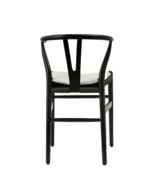 Wishbone Chairs for Dining Room, Soild Wood Weave Dining Chair, Armchair, Fully Assembled, Set of 2