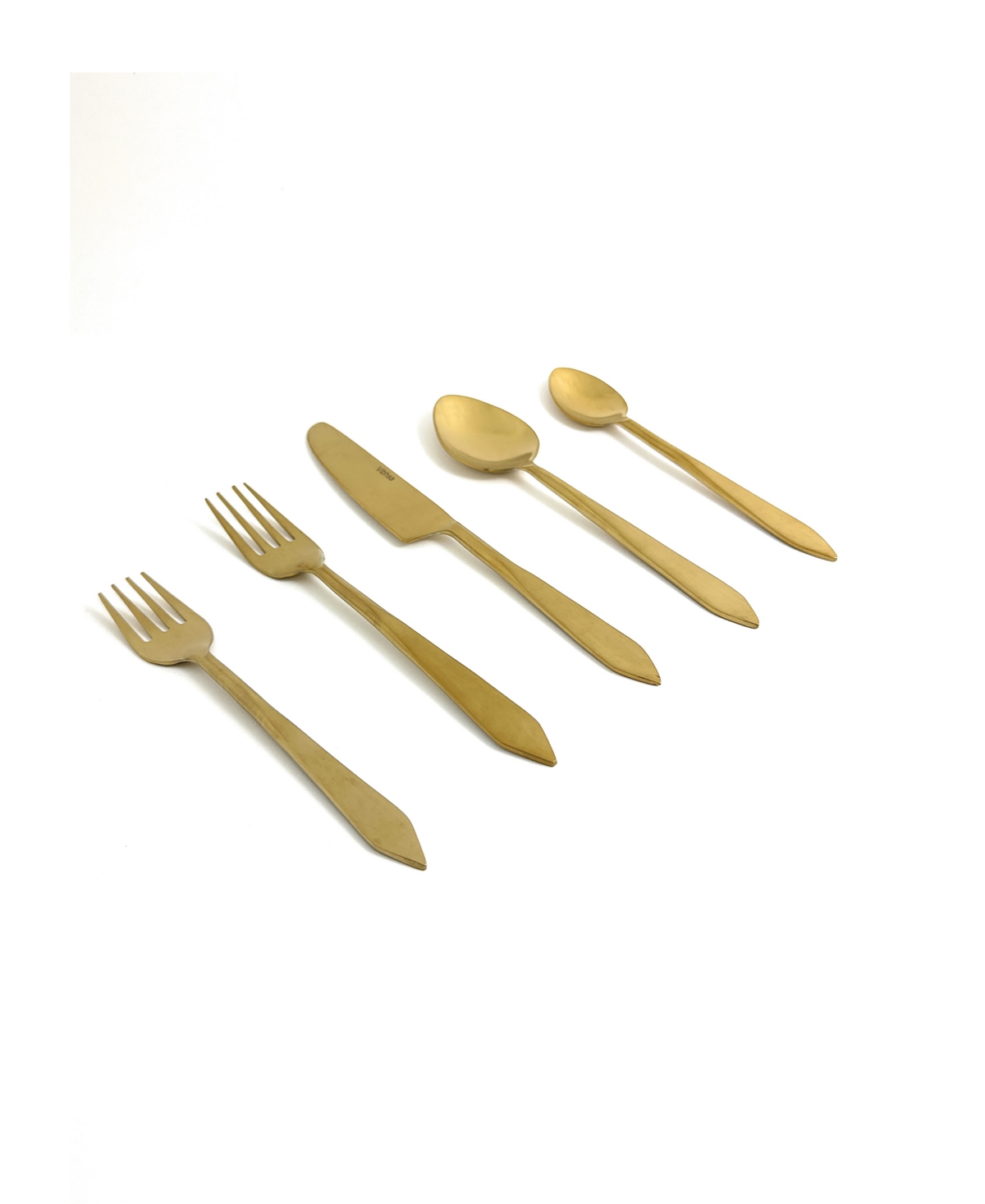 Vibhsa Brushed 20-pc. Flatware Set, Serving For 4 In Brushed Golden