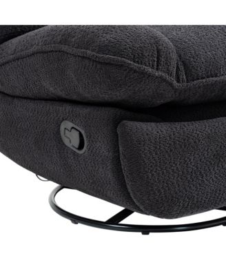 Recliner with 360 Swivel & Chenille Upholstery
