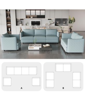 Modular Sectional Sofa with Storage | 1+2+3 Seat