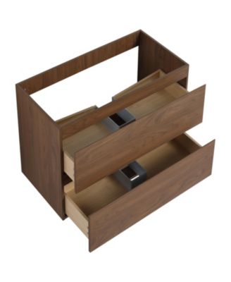 Streamdale Wall-Mount Vanity with Resin Sink and Drawers