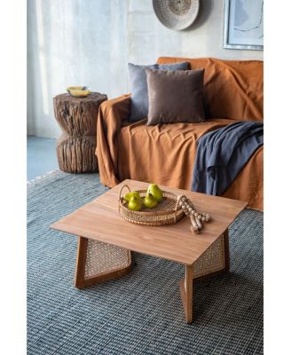 27.6x27.6x13.8" Teak Coffee Table