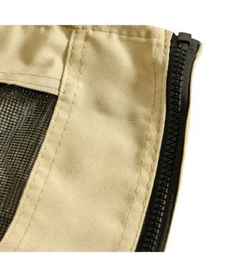 10' x 10' Replacement Mesh Sidewall Netting for Patio Gazebos and Canopy Tents with Zippers (Sidewall Only), Beige