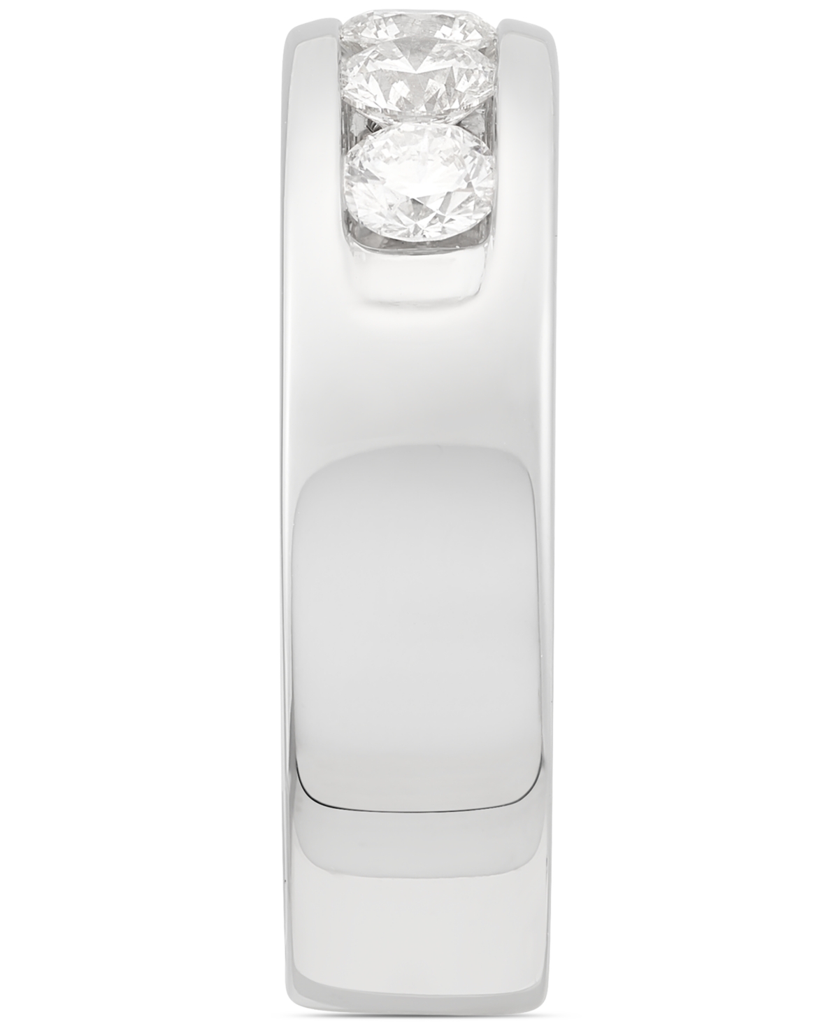 Grown With Love Lab Grown Diamond Channel-set Band (2 Ct. T.w.) In 10k White Gold In White Gold